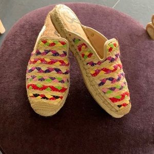 Womens Espadrilles. Multi Color Slides size 7.5
